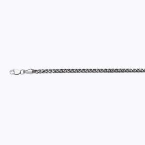 10K 2.5MM WHITE GOLD PALM 7.5" CHAIN BRACELET (AVAILABLE IN LENGTHS 7" - 30")