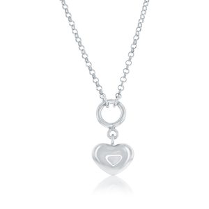 Sterling Silver, Heart Necklace