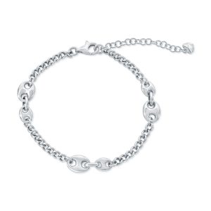 Sterling Silver, Marina Cuban Bracelet