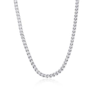Stainless Steel 4mm Franco Chain Necklace