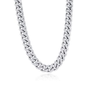Stainless Steel 14mm Miami Cuban Chain Necklace