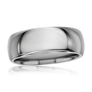 High Polished Tungsten Ring