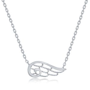 Sterling Silver Angel Wing Necklace