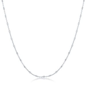 Sterling Silver Square Beads Chain
