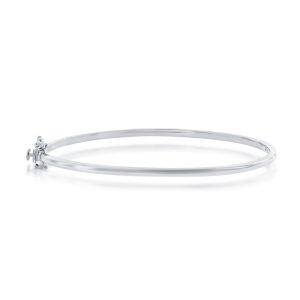 Sterling Silver 54x64mm Polished Oval Bangle