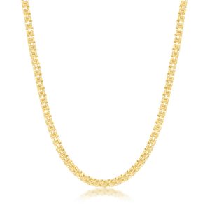 Sterling Silver 3mm Round Coriana Chain - Gold Plated