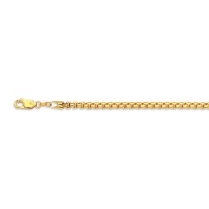 14K 3.5MM YELLOW GOLD VENETIAN BOX 18" CHAIN NECKLACE (AVAILABLE IN LENGTHS 7" - 30")